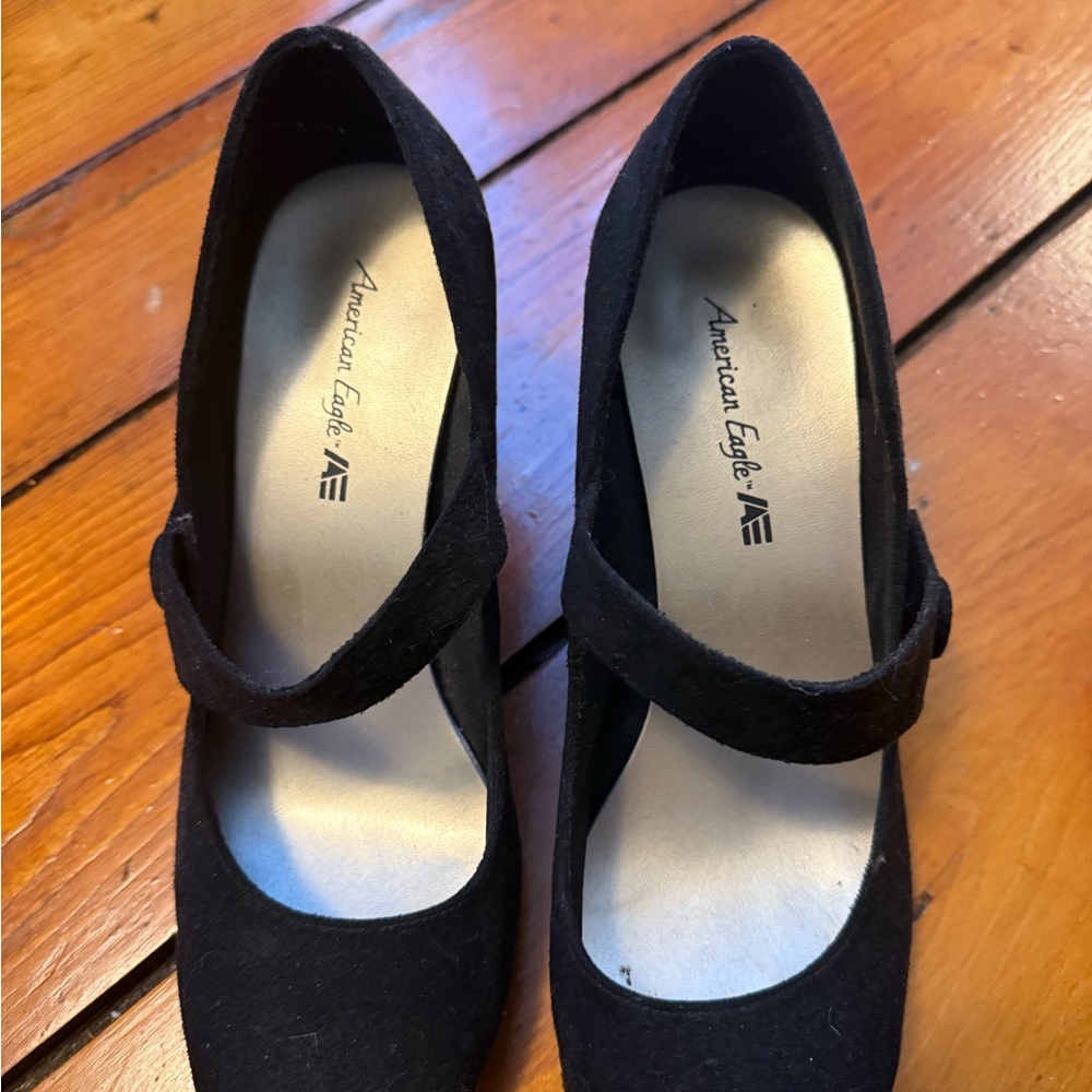 American Eagle Outfitters Women's Black Mary Jane Shoes